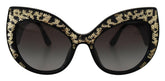 Dolce & Gabbana Black Gold Sequin Butterfly Polarized DG4326 Sunglasses -  Jewellery, Women -  Dolce & Gabbana.